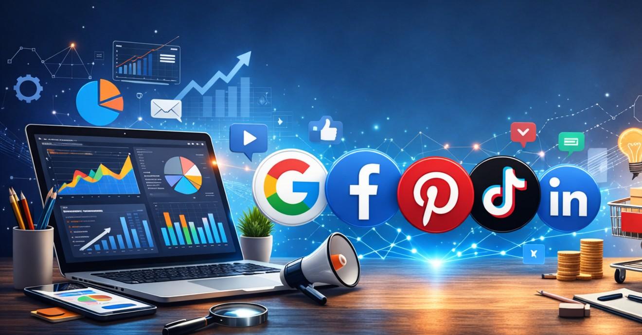 Digital marketing services in Pakistan including SEO, website development, social media marketing and online advertising.
