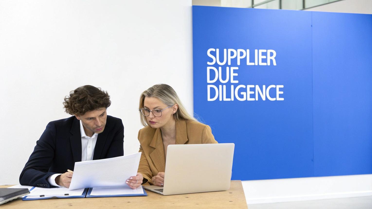 Supplier verification for commercial procurement through business document checks, supplier assessment, and quality control.