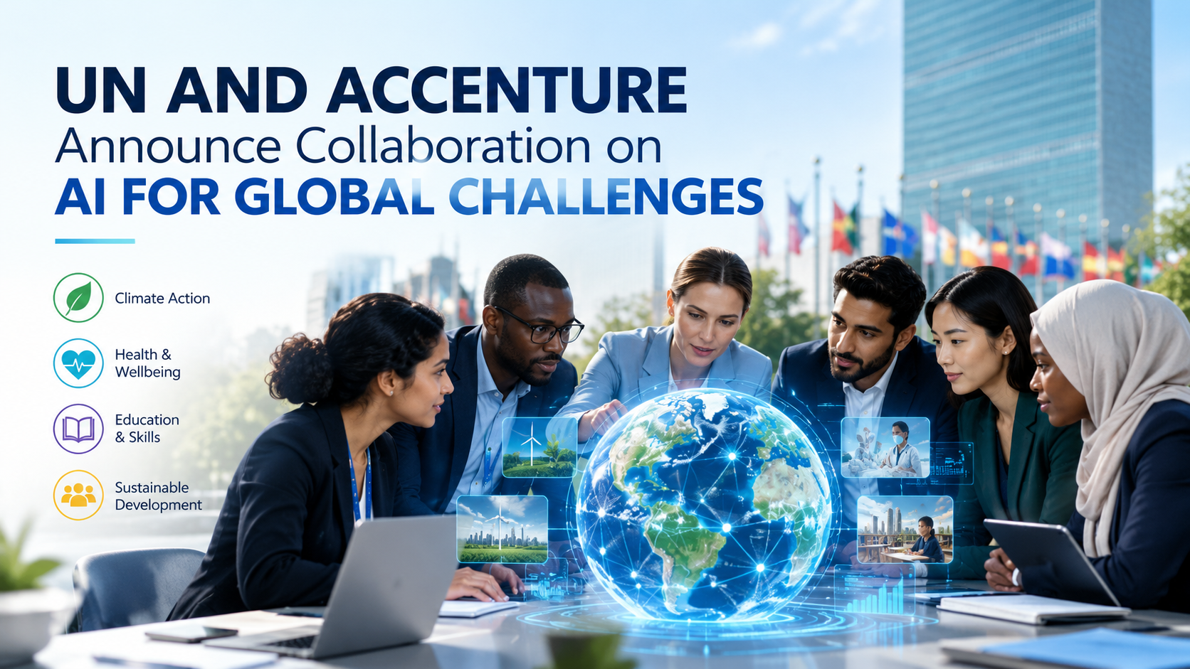 UN and Accenture announce collaboration on AI for global challenges