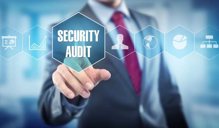 Website security audit protecting a business website from cyber threats and data breaches.